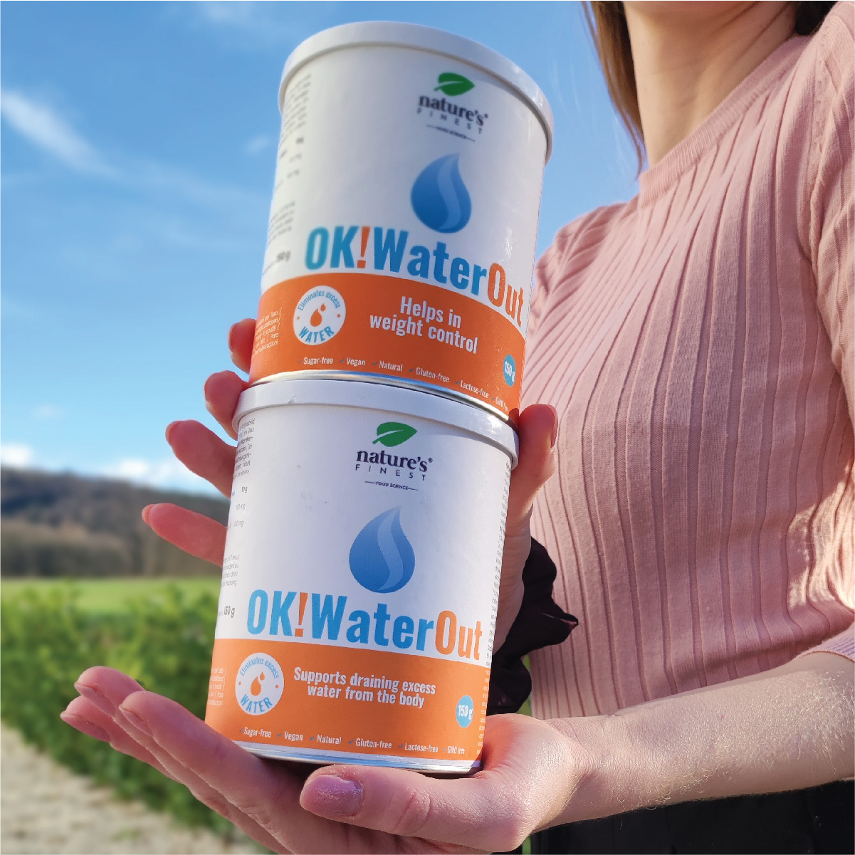 OK!WaterOut , 1+1 , Eliminarea Apei în Exces , Pierdere în Greutate , Curăță Apa , Tonifică Pielea , 100% Natural , Băutură Delicioasă